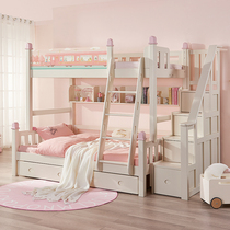 Cool Comics Full Wood Children High And Low Bed Girl Princess Twin Beds Bunk Beds Versatile portfolio Small family Type