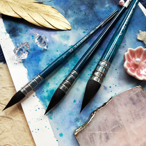 (Debris pile) Blue fat man HB Japan Holbein watercolor pen SQ squirrel hair mop pen Professional brush