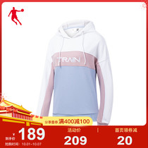 (Shopping mall same model) Jordan sports sweater 2021 autumn new leisure color color pattern plus velvet round neck pullover women