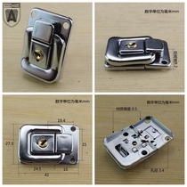 Anwang 3018 lockable luggage accessories Luggage lock Wooden box buckle Hanging buckle Middle box buckle British box buckle Iron Chrome
