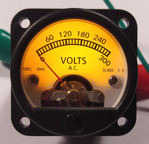 Yellow LED backlit AC voltmeter AC220V 300V SO45 power filter isolation transformer