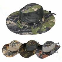 Fishermans hat mens hat summer fishing hat outdoor leisure breathable sunscreen sun hat mens big brim tide camouflage men