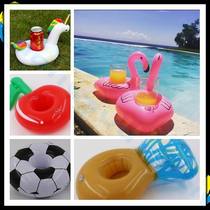 Flamingo floating cup holder water Cola cup holder mobile phone holder pool inflatable drink cup holder donut coaster