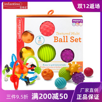 infantino American baby Tino Baby Touch touch Manhattan hand catch ball baby grip training toy