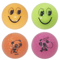 Golf color ball emoji gift ball panda two-layer ball massage fascia ball pet creative 6 boxed box
