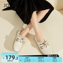 Zhuo Poetry Bottom Flat Single Shoe Woman 2022 Spring New Genuine Leather Soft Bottom Pregnant Woman Shoes Butterfly Knot Ancient Mary Rare Shoes