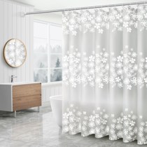 Shower curtain partition curtain shower curtain cloth shower curtain rod set shower curtain curtain toilet waterproof mildew free punching