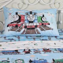 Childrens Day Gift Thomas Little Train Sheets Fitted Sheet Duvet Cover set Cotton can be customized