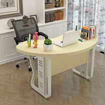 Desk boss table big class desk manager table home computer desk Crescent curved shop owner anchor table