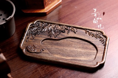 taobao agent Qingshan to the evening BJD baby uses wisteria cat solid wood carved tea trays non -human spot drops drop