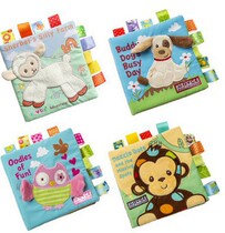 Infant's Embroidery Three-dimensional Cloth Book Baby Baby Meng Baby Learn Storytelling Toys Early Education Toys