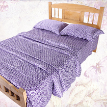 Special price recommended purple tie-dyed silk smooth silk cotton satin duvet cover pillowcase three-piece mulberry silk bedding custom-made