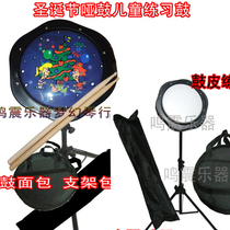 Octagonal practice drum Dumb drum Silent strike board with bracket Bag drum bread Send drum stick practice board