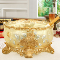 Creative trend personality ashtray without cover crystal glass jar office living room household desktop covered ashtray