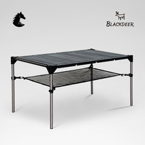 Black Deer outdoor open-air portable folding table and chair Ultra-light aluminum alloy picnic table Camping self-driving tour barbecue table