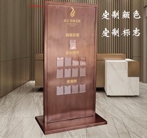 Real estate sales champion personnel publicity board Billboard indicator board personnel photo Stainless steel display stand