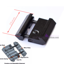 20mm 21mm to 11mm 10mm fixture converter aluminum alloy rail converter fixture