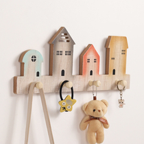Creative Entrance Wall Key Hanging Rack Free From Punching Bedroom Wall Hanging Hanger Wall-mounted Shelters Clothing Cap Hooks
