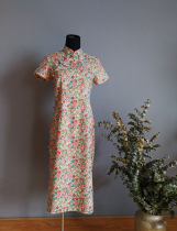 Whisper Moss * liberty Elysian Day tana handmade plate buckle cheongsam*2020302