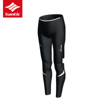 Santic sen getaway 17 years autumn and winter female style grip velvety riding suit trousers comfortable cushion warm windproof sunscreen