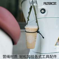 Filter017 outdoor camping drink strap flowerpot handle fixed multifunctional portable home travel rope