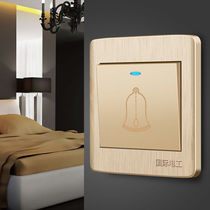 Type 86 wall switch socket panel switch button Ding-dong doorbell go out button home reset doorbell switch