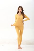 Autumn clothes and trousers pregnant women set size 200kg postpartum lactation pajamas Moon Clothing Spring and autumn warm underwear bottoming