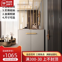 Nordic light luxury porch cabinet shoe cabinet integrated modern simple home shelf screen access living room partition cabinet