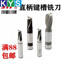 Straight shank keyway milling cutter straight key slotting cutter 2 edge milling 3 4 5 6 8 10 12 16 20mm