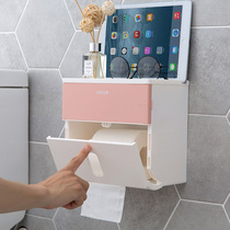 Home-free toilet tissue box toilet waterproof roll paper tray rack bathroom sanitary napkin storage rack