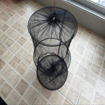 Clothing Fish Mesh Pocket Clothing Fish Bag With Buckle Triple Fish Protect Three Rings Small Fishing Care Hanging Fish Fillet Fishing Nets Fishing Nets Bag Fish Cage