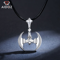 Aiduo diamond platinum 950 blessing axe pendant mens fashion trendy mens personality platinum Pt950 pendant men