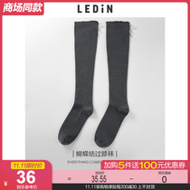 (Shopping mall same) Lechi bow over the knee socks 2021 summer new stockings women autumn C9YGB1130