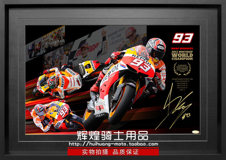 Spot MOTOGP Honda Team Marquis M93 Autographed Photo Frame Souvenir Gift