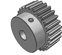 Spur gear GEAKB2 0-27-20-A-12N GEAKB2 0-20 GEAKB2 0-30-20-B section