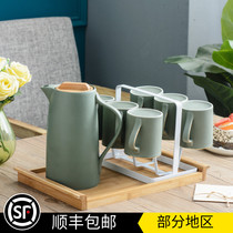 Jane She Nordic cup set teapot tea cup household water cup set Cup living room mug ceramic cup set