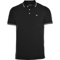 EMPORIO ARMANI Armani mens simple eagle label small logo printing short-sleeved POLO shirt 189303