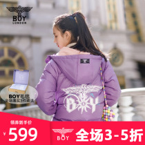 boylondonkids youngster dress down jacket 2021 Eagles logo purple down jacket J2143KL705727