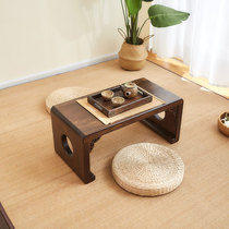 Japanese-style solid wood bay window small table tatami small tea table Kang table sitting on the ground tea table Copy Calligraphy Special table