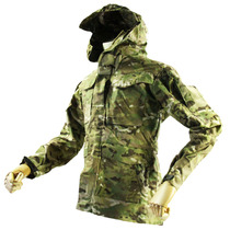 No 7 material MC multi-terrain camouflage medium and long version jacket-style windbreaker version is capable simple and hard to control