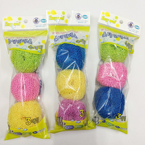 Korea 3p brush pot ball color brush ball kitchen cooker dishwashing brush pot