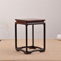 Old mahogany red sour branch square Ming style high several strange stone jade ornaments vase flower pot bonsai stone shelf base