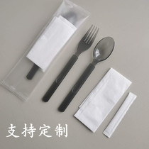 Disposable spoon Fork set fruit salads vegetable vegetarian tableware separate packaging thickened light food customization