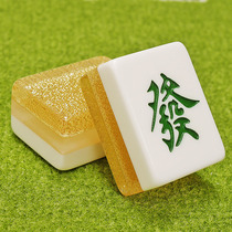 Mahjong brand home hand rub family gift hand play large transparent high crystal Sichuan medium Sparrow 144