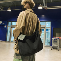 Shoulder Bag Mens Tide Brand Japanese Large Capacity Simple Joker Leisure Shoulder Bag Female Students Canvas Backpack Fashion