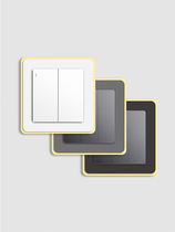 Phnom Penh Double-layer Switch Sticker Home White Creative Simple Modern Decorative Frame Switch Cover Anti-Dirt Plug Sticker