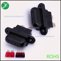 Panel installation car PCB fuse box car fuse holder medium black plastic seat 32V