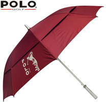 POLO golf golf umbrella large double double layer windproof rain sunscreen automatic long handle umbrella