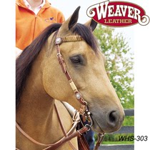  US imported Weaver Western Water Le Western Mahler bridle cowhide Malone head Western Giant harness