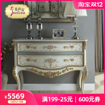 Julian Fa spot luxury hand-painted gold foil foyer porch Hall Hall European style solid wood birch furniture lockers